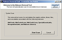 Malware Removal Tool — бесплатная утилита для обнаружения и удаления шпионского и другого вредоносного программного обеспечения