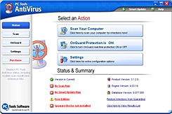 Бесплатная версия PC Tools Antivirus для защиты от наиболее опасных вредоносных программ